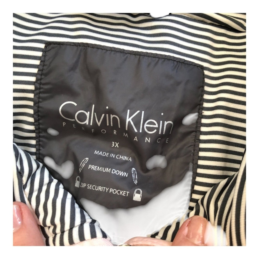 Calvin Klein Pink Quilted Lightweight Full zipper Cozy Snow Premium Down 3X - Picture 4 of 16